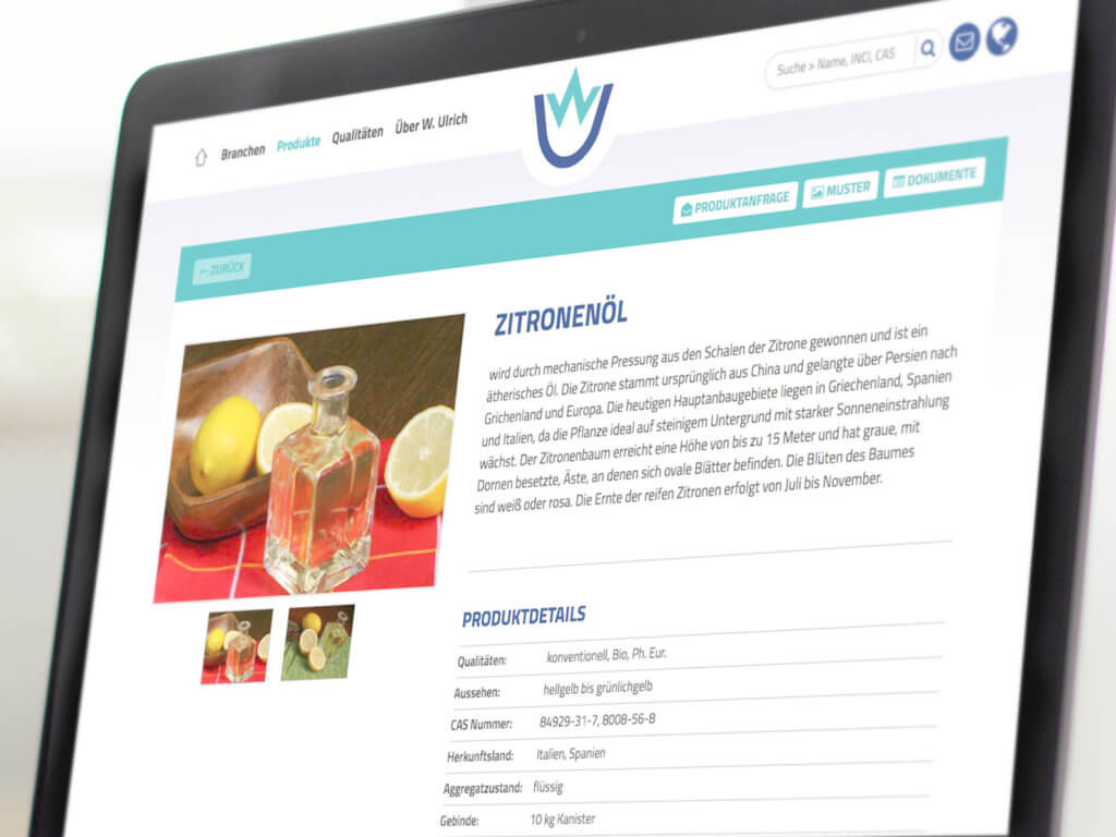 Urlich Website Ansicht auf Desktop
