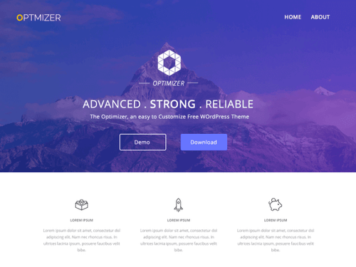 Optimizer Wordpress Screenshot