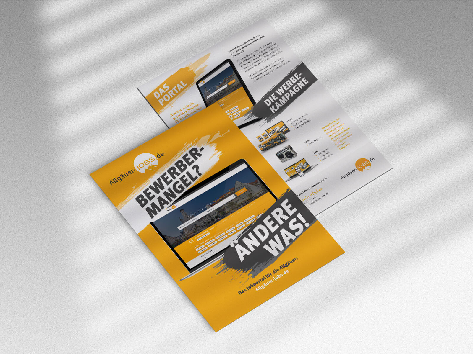 Verkaufsflyer Mockup Verkaufsflyer Mockup