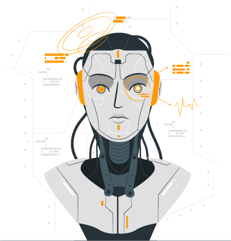 Illustration Roboter Künstliche Intelligenz