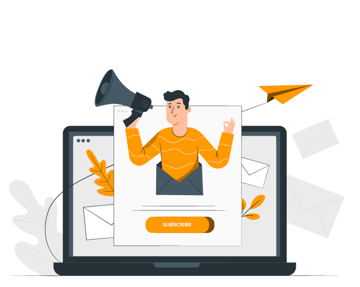 Illustration Newsletter Anmeldung