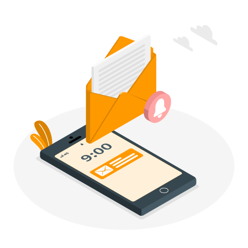 Illustration Nachricht