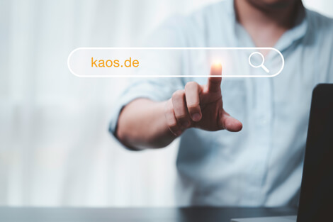 Hand Touching Search Icon