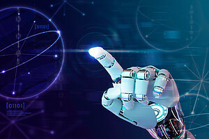 Robot Hand Finger Ai Background Technology Graphics