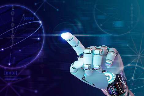 Robot Hand Finger Ai Background Technology Graphics