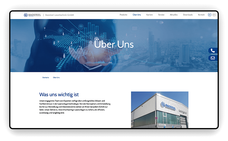 Baosteel Mockup Desktop 03 Baosteel Mockup Desktop 03