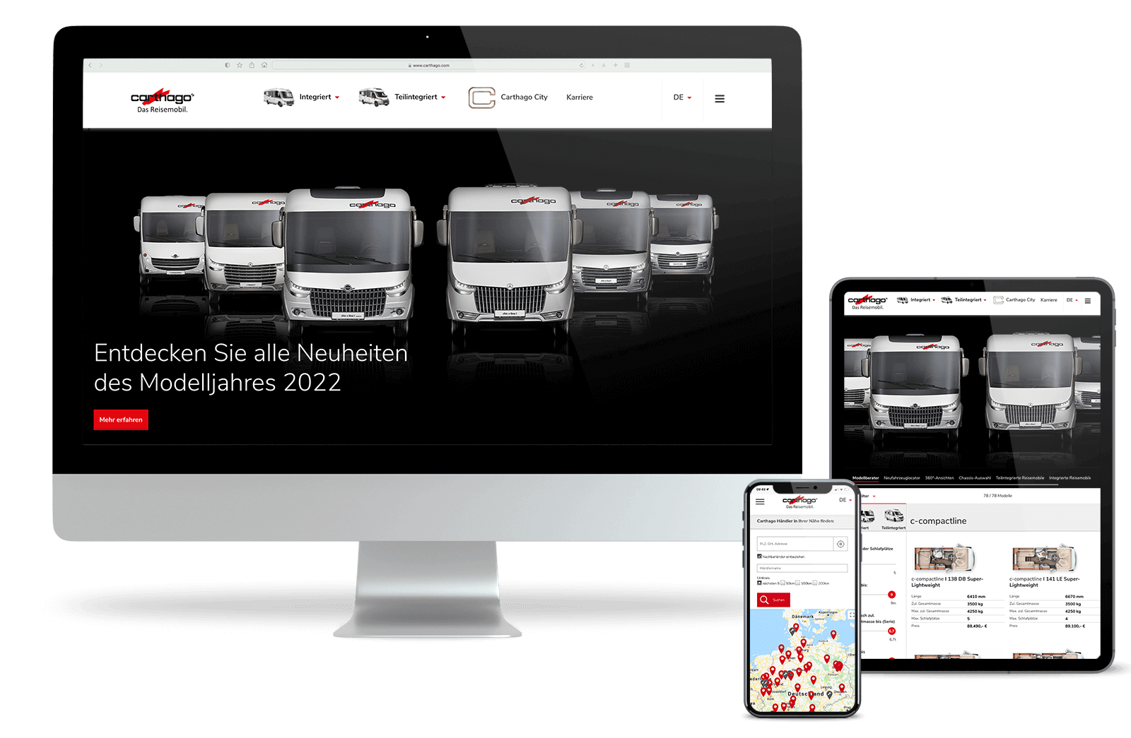 Carthago Webseite Mockup Kombi Carthago Webseite Mockup Kombi