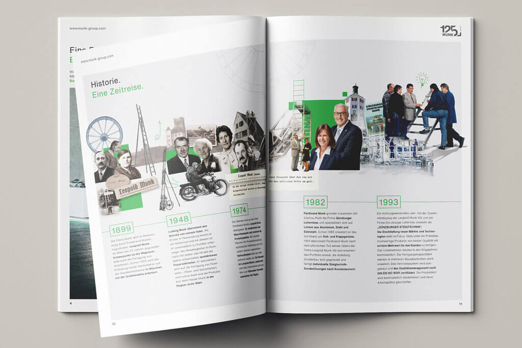 Munk Chronik Munk Jubiläumsbroschüre Chronik
