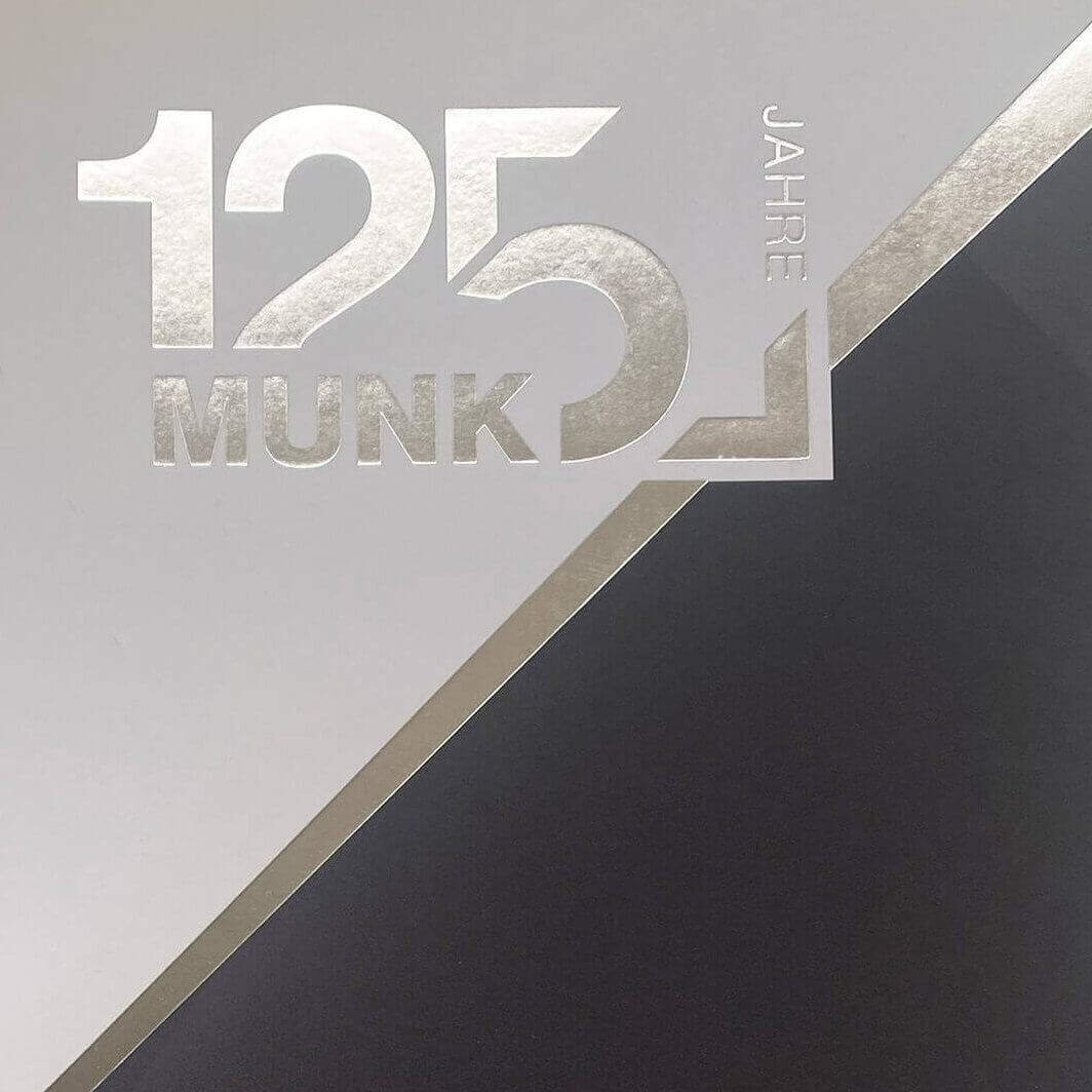 Munk Jubiläumsbroschüre 125 Jahre Prägung